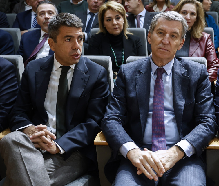 Hermetismo tras la reunión: Mazón comparecerá este lunes para dar detalles de lo acorado con Feijóo