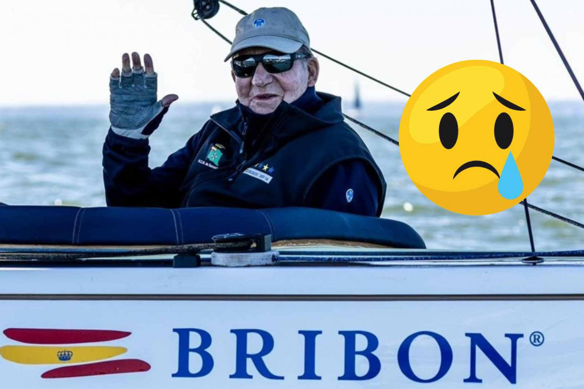 Juan Carlos I en su regata Bribón