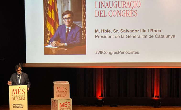 Salvador Illa anuncia la creación de una ley para asegurar la estabilidad de la ACN