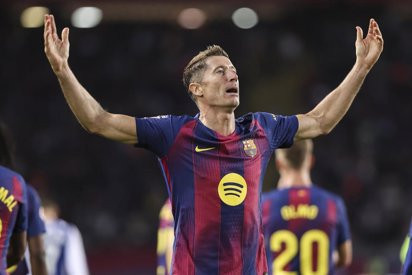 El mejor Lewandowski le da un lavado de cara al Barça en Balaídos