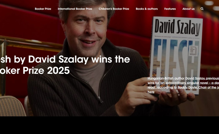 David Szalay gana el Premio Booker 2025 con  su “ Flesh”