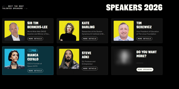 ¡Lista de invitados disponible! Tim Berners-Lee y Steve Aoki lideran el cartel del Talent Arena 2026 en Barcelona