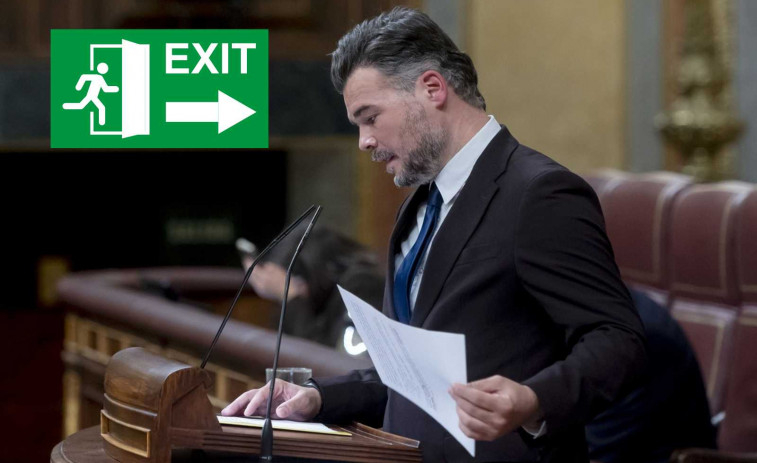 VÍDEO | Escena surrealista: PP y Vox abandonan el Congreso mientras Rufián habla de vivienda