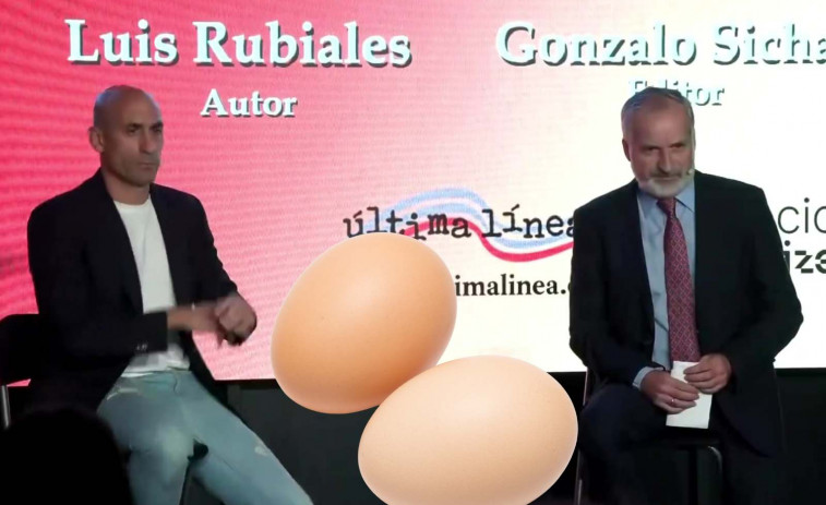 VÍDEO | Caos en la presentación de Luis Rubiales: su tío le lanza varios huevos