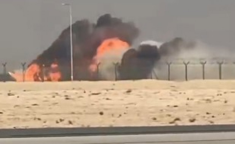 VIDEO | Un caza  se estrelló  en el  Dubai Air Show 