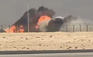 VIDEO | Un caza  se estrelló  en el  Dubai Air Show 