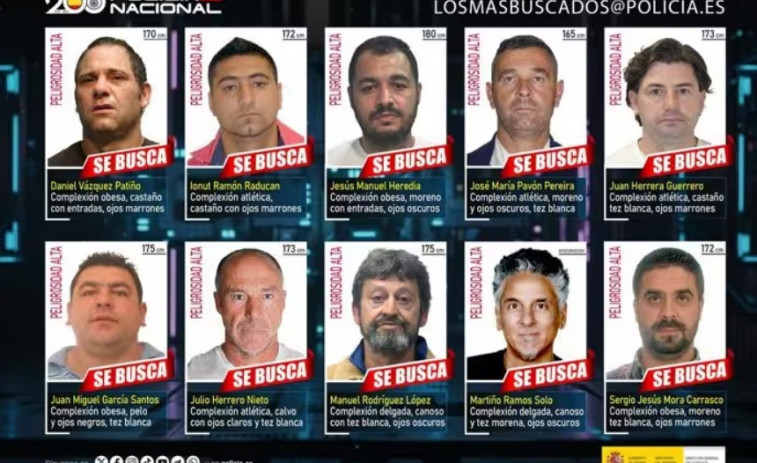 La Policía Nacional publica la lista de los 10 fugitivos más buscados de España