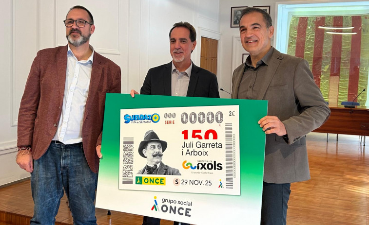La ONCE conmemora el 150 aniversario de Juli Garreta con cinco millones y medio de cupones