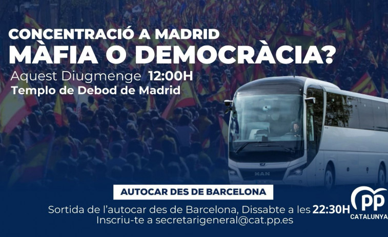 El PP convoca una manifestación en Madrid bajo el lema 