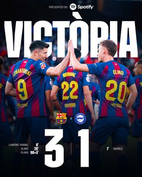El Barcelona derrota al Alavés 3-1 y se pone líder a la espera del Real Madrid