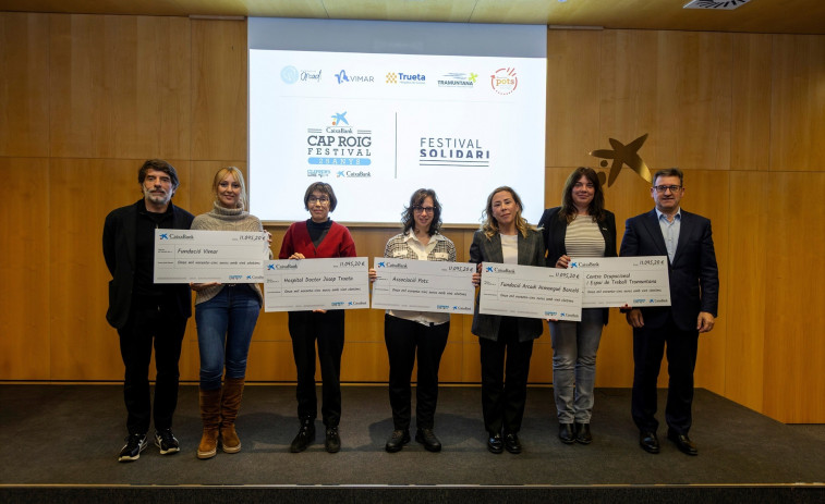 CaixaBank y Grup Clipper's entregan la recaudación del Cap Roig Festival a 5 entidades de Girona