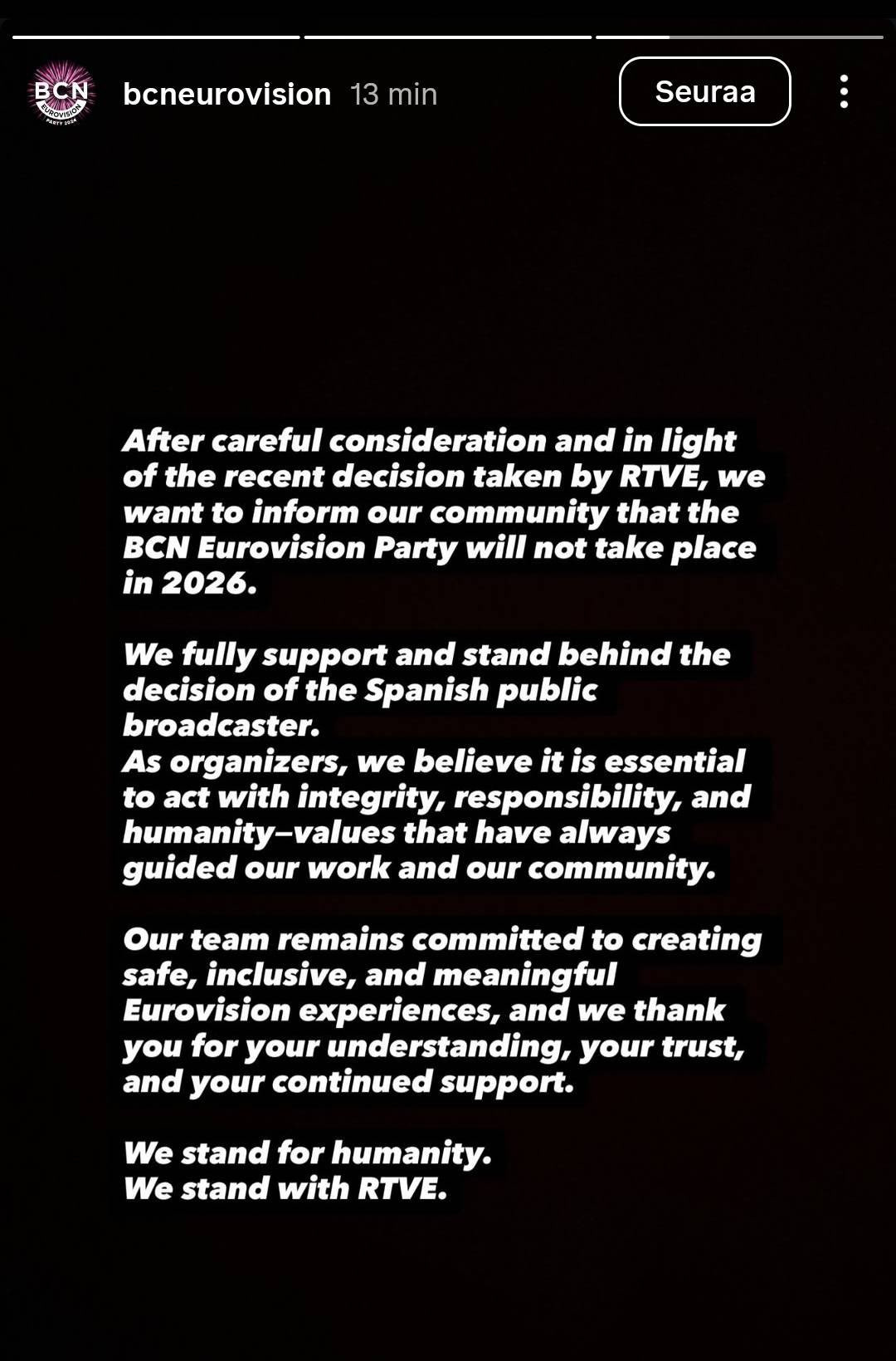 Bcn eurovision aprty