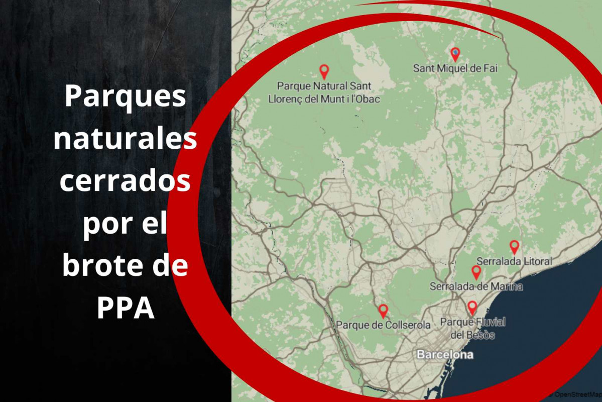 Parques naturales cerrados por el brote de PPA