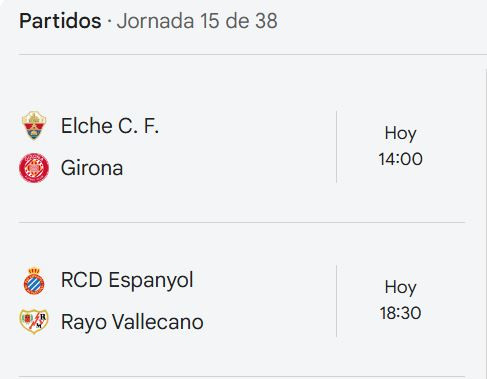 El Girona y el Espanyol buscan recuperar impulso en LaLiga EA Sports contra el Elche y el Rayo Vallecano respectivamente