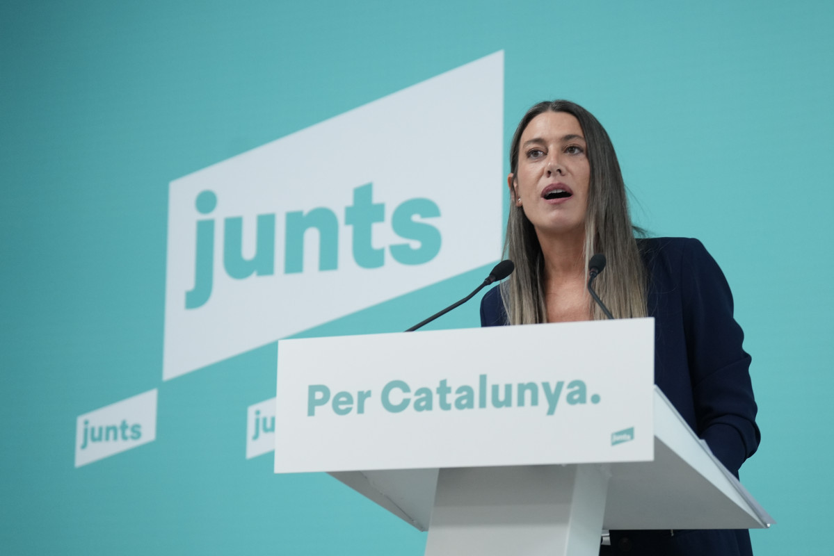 EuropaPress 7144565 portavoz junts congreso miriam nogueras rueda prensa diciembre 2025