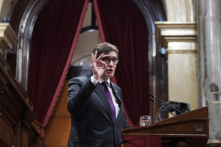 EuropaPress 7175180 president generalitat salvador illa interviene sesion control govern