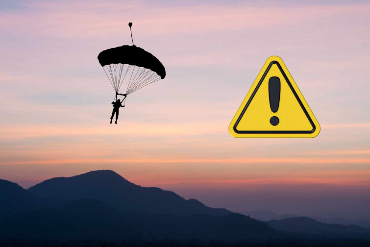 Tragedia en el aire: mueren dos paracaidistas veteranos tras enredarse sus paracaídas en pleno salto