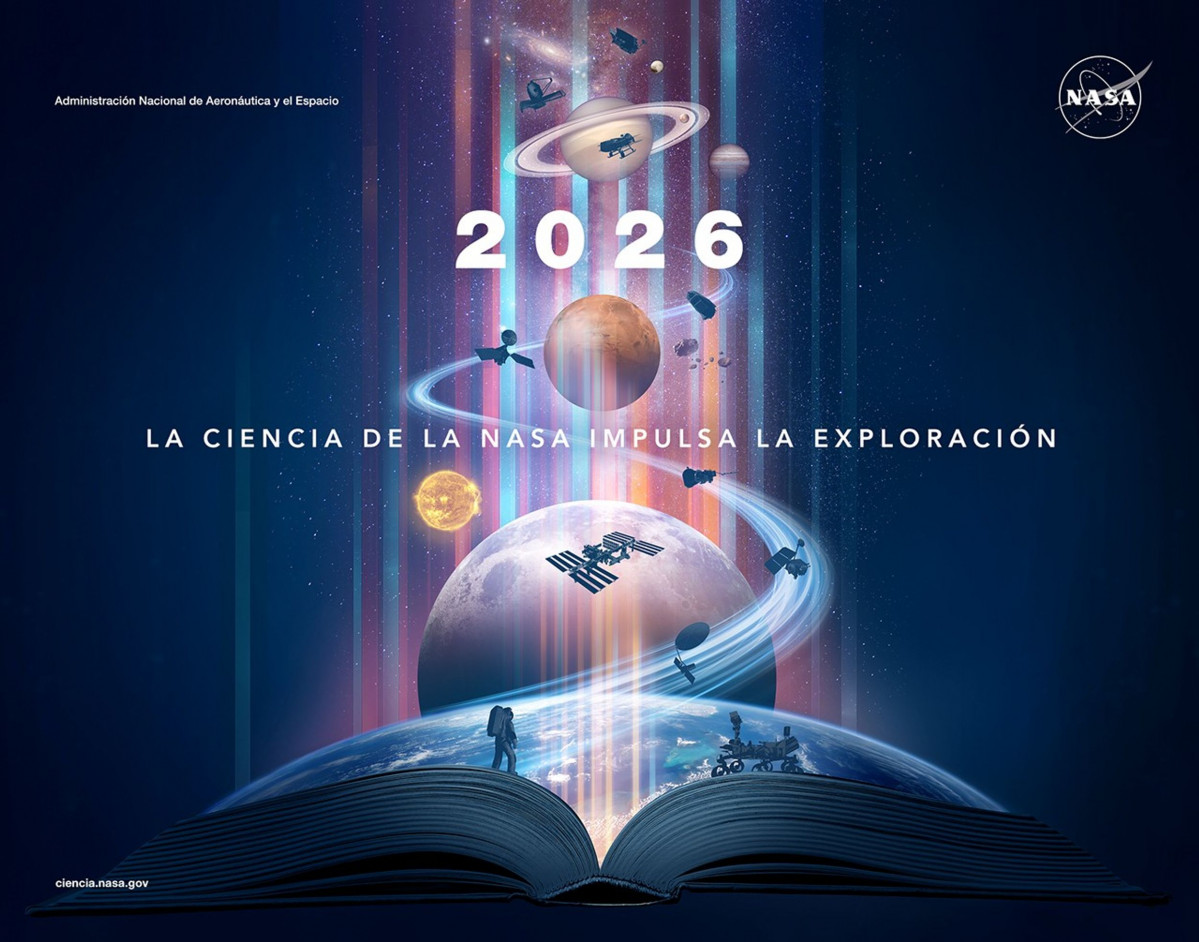 Nasa 2026 science calendar cover spanish