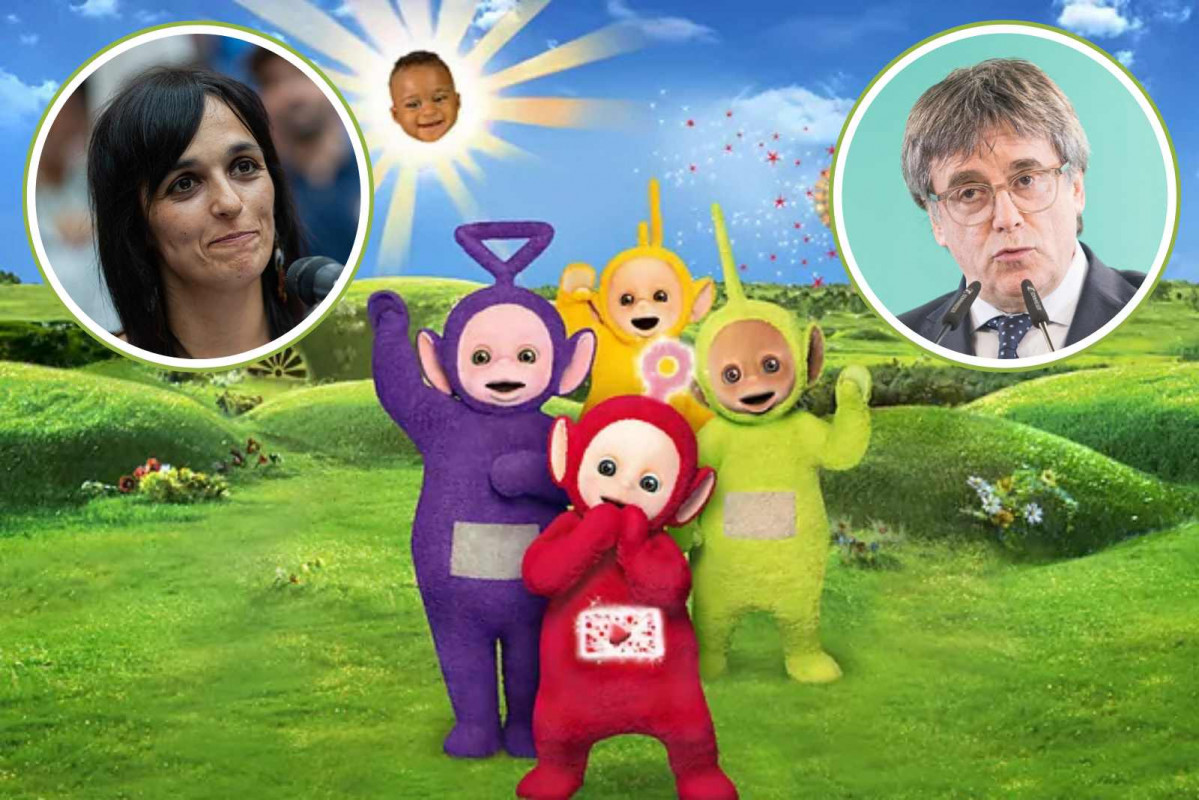 Sílvia Orriols, Carles Puigdemont, Teletubbies   CANVA   EUROPA PRESS
