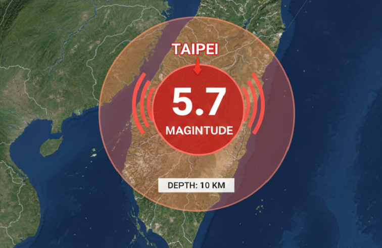 Un terremoto  sacude Taiwán y hace temblar los edificios en Taipéi