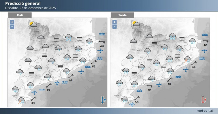 Catalunya, bajo alerta: la lluvia, el viento intenso y la nieve complican toda la mitad oriental este sábado