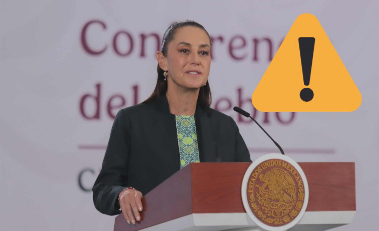 VÍDEO | Evacúan en directo a la presidenta de México: un fuerte terremoto interrumpe su rueda de prensa