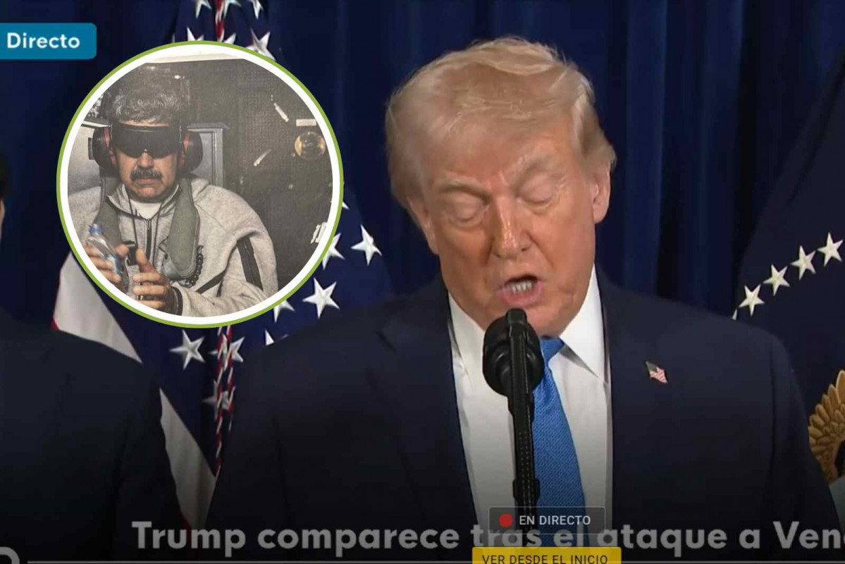 Donald Trump, Nicolás Maduro detenido   EP