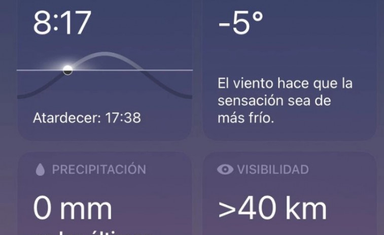 Barcelona a -5 °C: el viento congela la madrugada
