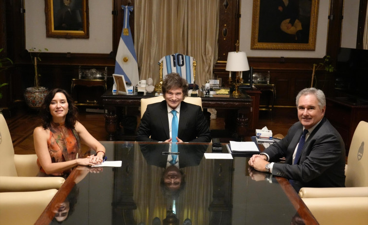 Ayuso eclipsa otra vez a Feijóo con un encuentro polémico con Milei en Buenos Aires