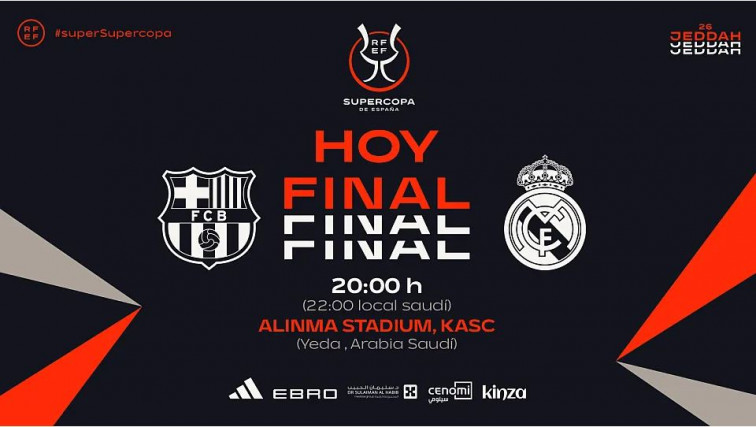 La final de la Supercopa enfrenta al Barcelona y el Real Madrid en el King Abdullah Sports City de Arabia Saudí, un duelo histórico