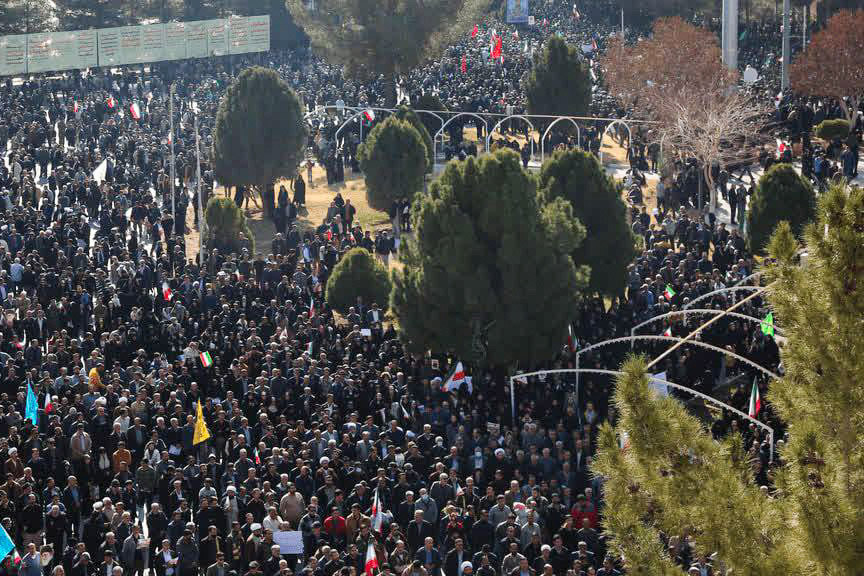 EuropaPress 7213303 12 january 2026 iran kerman demonstrators take part in pro government rally