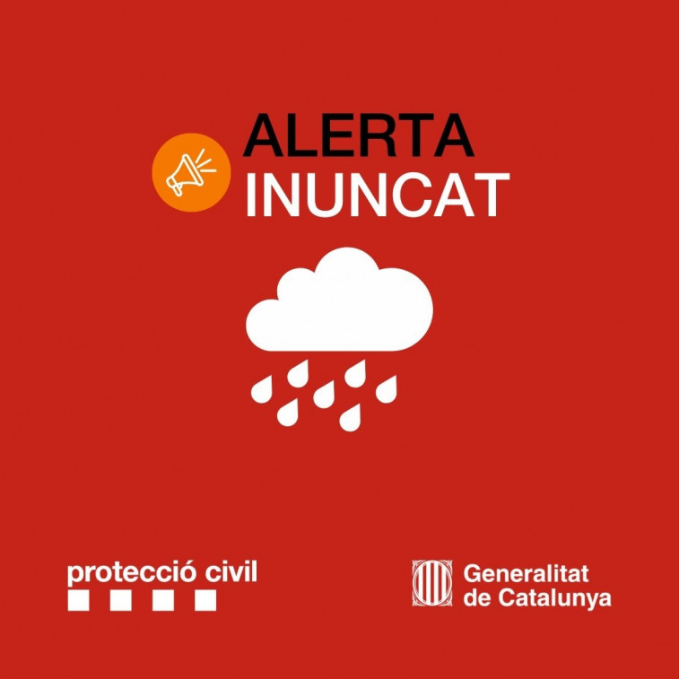 Protección Civil activa la alerta de Inuncat por lluvias y nevadas en Catalunya este fin de semana