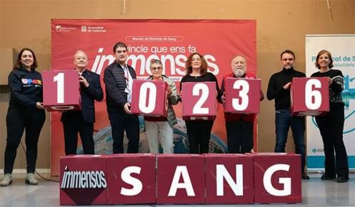 La gran Marató de Donants de Sang de Catalunya 2026 rebasa el umbral de las 10.000 donaciones