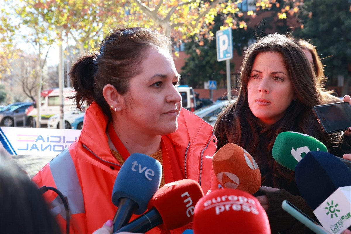 EuropaPress 7229533 declaraciones medios portavoz cruz roja carmen torrico punto informacion