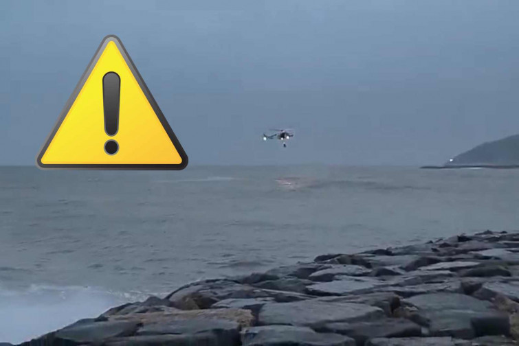 Windsurfista imprudente en Sitges: ignora los avisos y necesita ser rescatado en pleno temporal