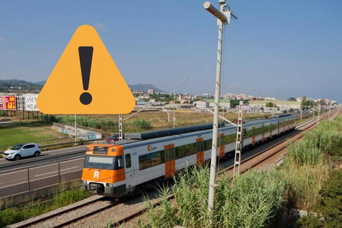 Un tren de Rodalies, alerta   CANVA