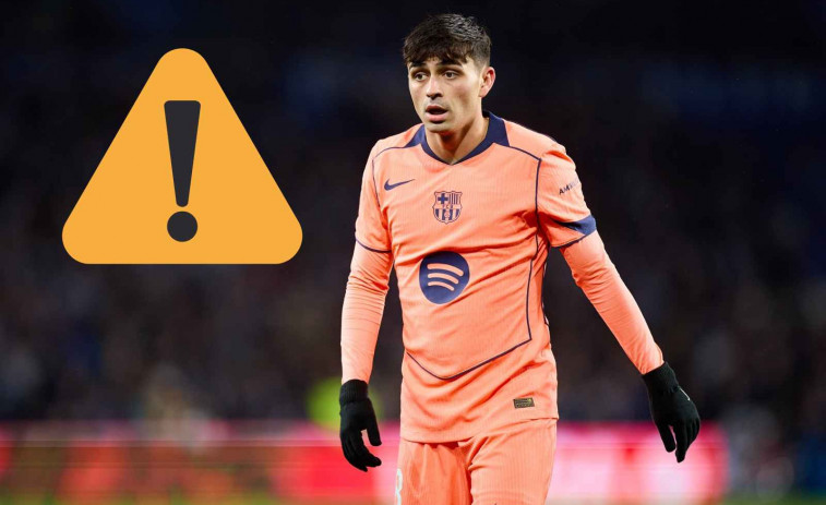 Alarma en el Barça: Pedri estará un mes de baja en el momento más crítico de la temporada