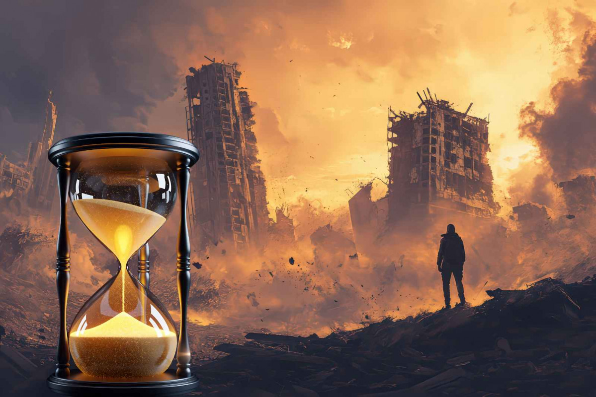 Reloj de arena, apocalpisis   CANVA   baehakqinugroho de baehakqinugroho's Images   Magenta