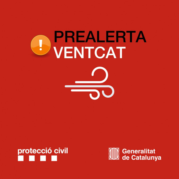 Protecció Civil activa la prealerta por viento en el litoral y prelitoral central de Catalunya
