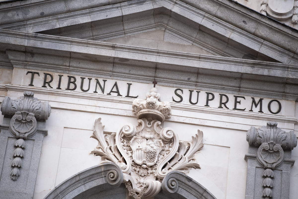 Archivo - Fachada del Tribunal Supremo.
