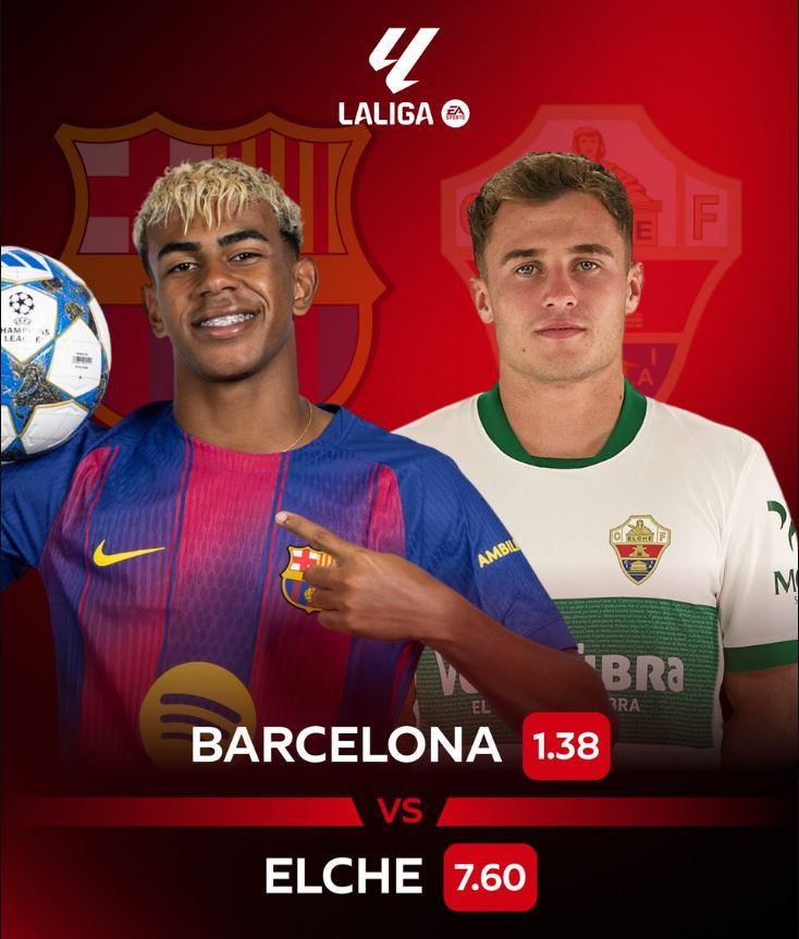 Duelo decisivo en el Martínez Valero: Elche desafía al Barcelona en la jornada 22 de LaLiga