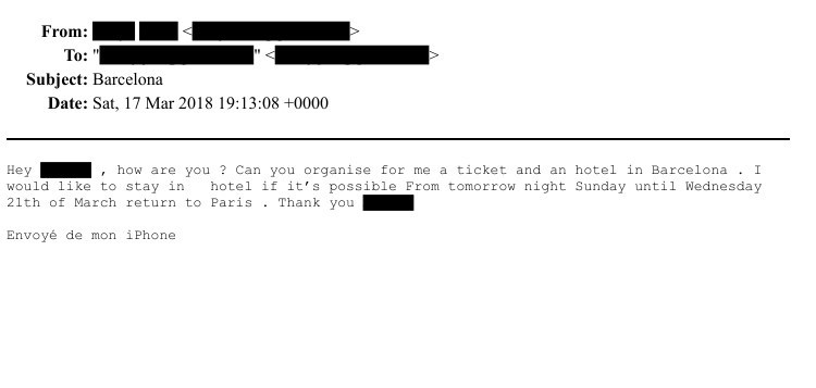 Mensaje secreto de alguien  para habiatcin en hotel