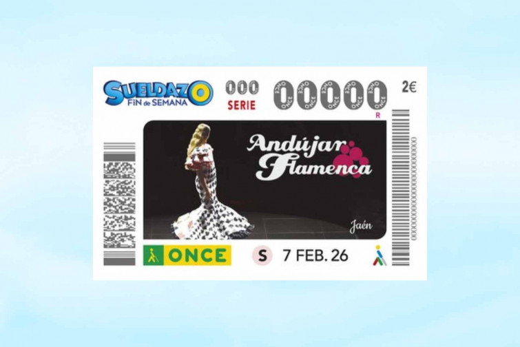 La ONCE saca a desfilar en su cupón del 7 de febrero a la ‘Andújar Flamenca’