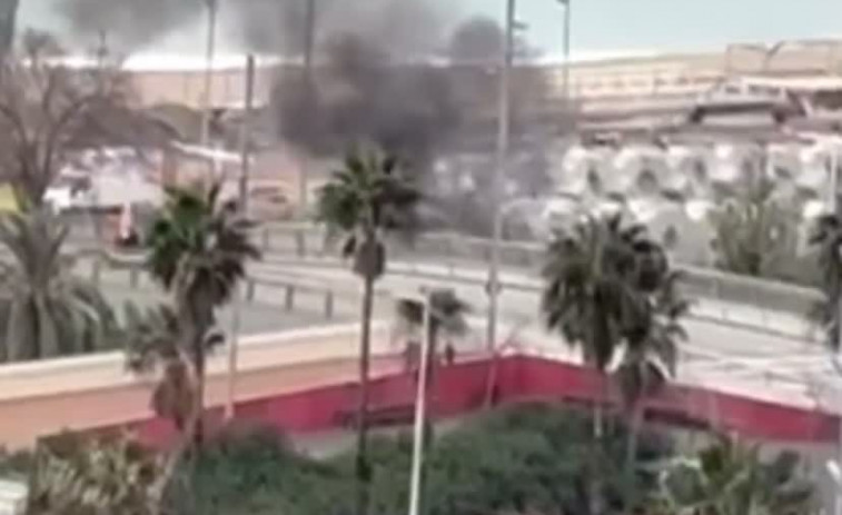 VIDEO: Así fue el incendio en la Ronda Litoral que asustó a los vecinos