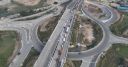 Nuevo avance en las obras de la B-25 en Sant Boi: abren tres nuevos ramales de la rotonda elíptica