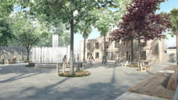 La plaza de la Estación de Castelldefels se renovará como espacio accesible y multifuncional