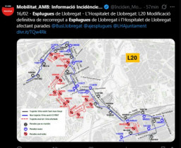 La estación meteorológica de la Escuela Mistral de Esplugues ha registrado rachas de 96,6 km/h