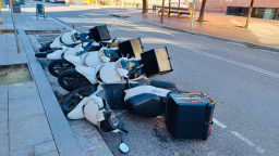 Caída de árboles y un incendio en Gavà por rachas de viento de récord: 108 km/h