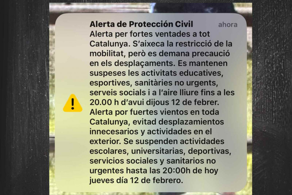 ES Alert emitido este 12 de febrero