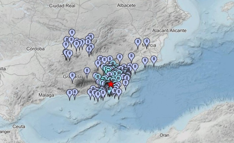 Madrugada de sismos en Almería: un terremoto de 4,3 en Tabernas provoca una decena de réplicas